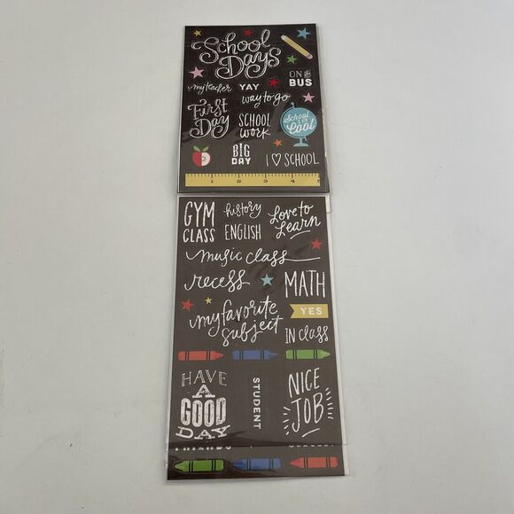 NEW Mambi Sticks Alphabet Letters Scrapbooking Stickers Me My Big Ideas Lot 10 - Picture 11 of 12